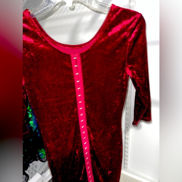 Forever 21 Suede Burgundy Dress (Size:Small) - Picture 6 of 7